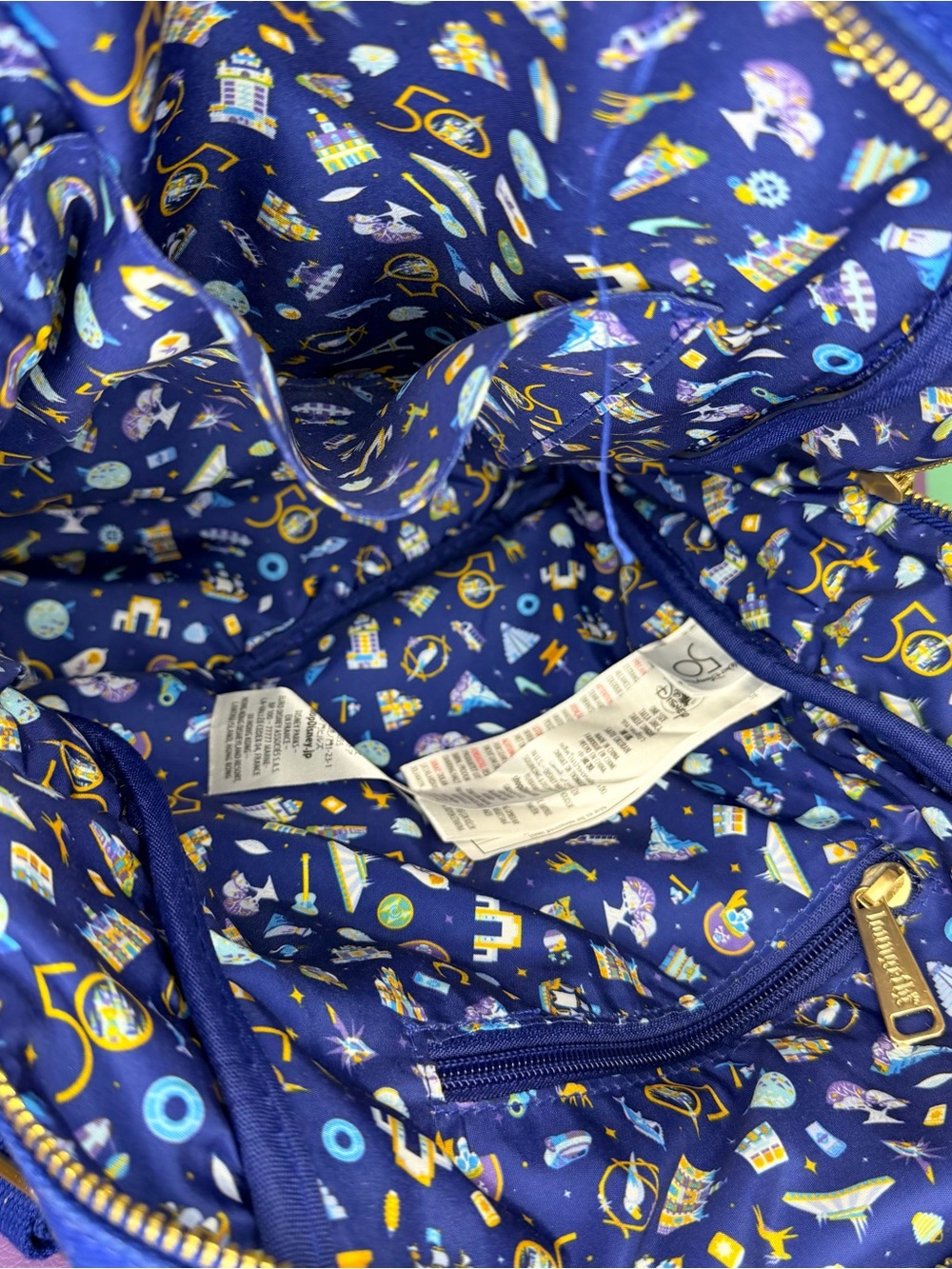 Loungefly Disney Parks Walt Disney World 50th Anniversary Backpack - Picture 3 of 10